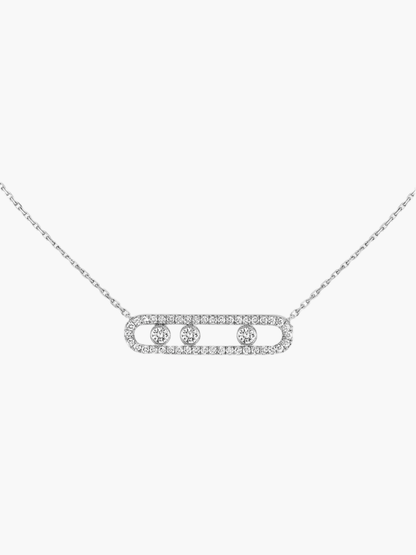 ÉLIORA | Verfijnde Ketting met Bewegende Diamanten