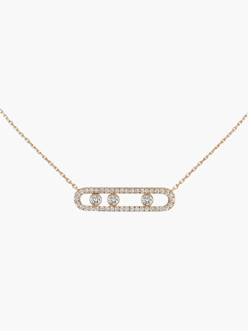 ÉLIORA | Verfijnde Ketting met Bewegende Diamanten