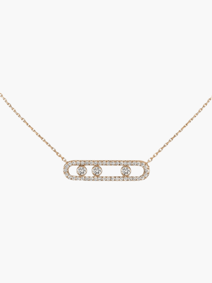 ÉLIORA | Verfijnde Ketting met Bewegende Diamanten
