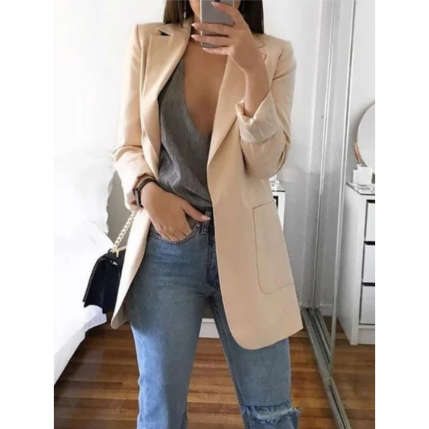 Julianne Dames Blazer | Zwart, Slim-Fit en Elegant 16