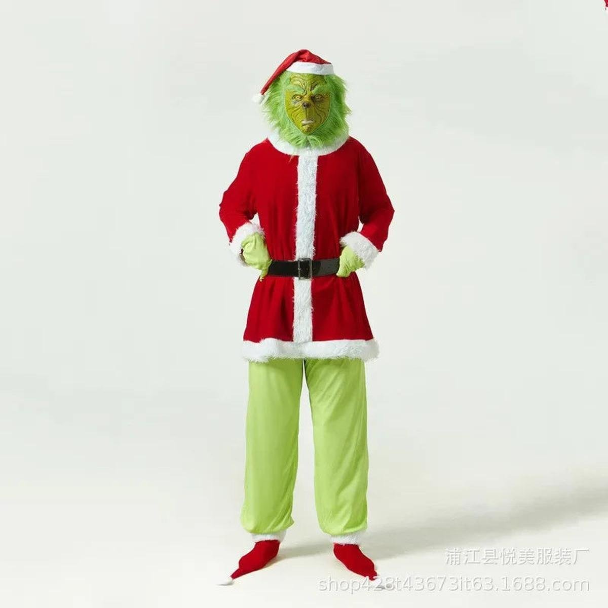 Kerry Kerstman Kostuum Voor Volwassenen | Inclusief Masker, Hoed en Handschoenen