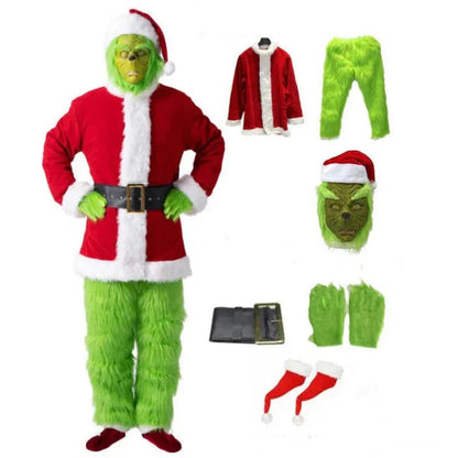 Kerry Kerstman Kostuum Voor Volwassenen | Inclusief Masker, Hoed en Handschoenen