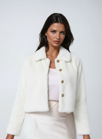 Kira Dames Winterjas | Zachte Faux Fur, Boxy Silhouet 6