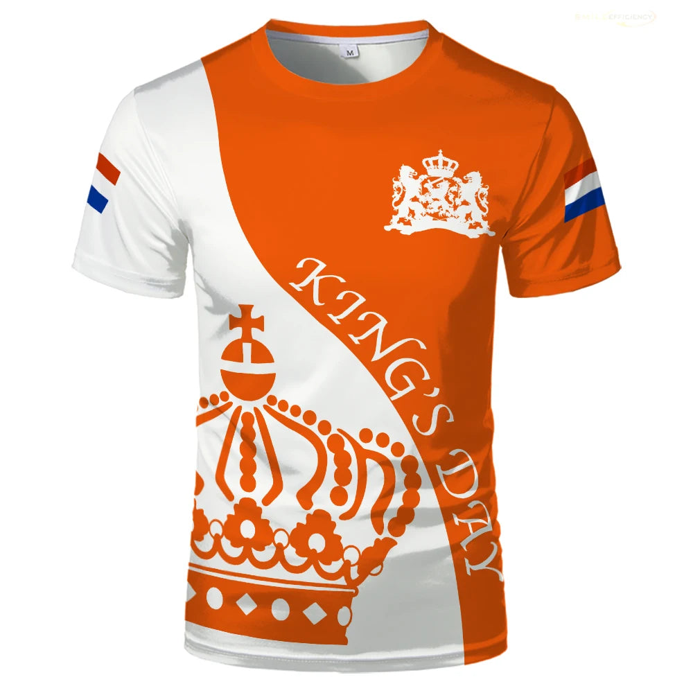 Koning Heren T Shirt | Zachte Polyester, Unisex voor Feestdagen 4