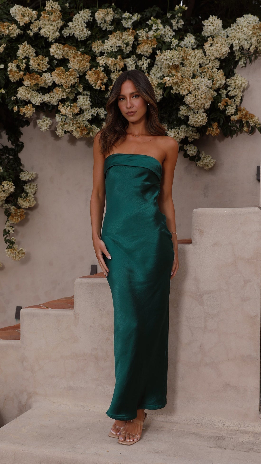 YVELINE | Strapless jurk met elegante snit