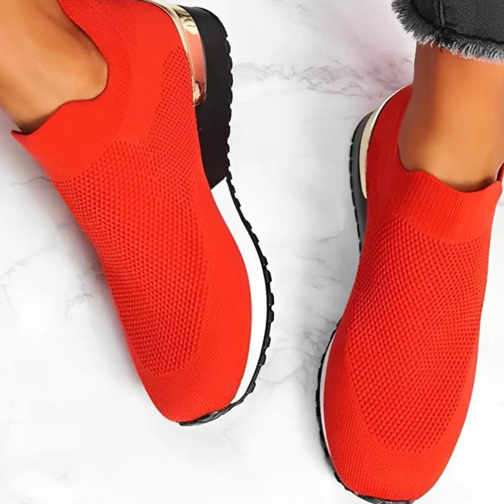 LYMARA | Orthopedische dames sneakers zonder veters – Ademend mesh en elastische instap 4