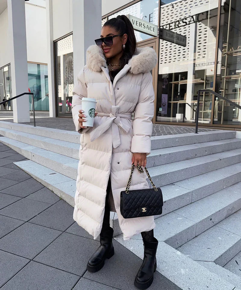 Lana Dames Lange Winterjas | Luxe Gewatteerd, Comfortabel 3