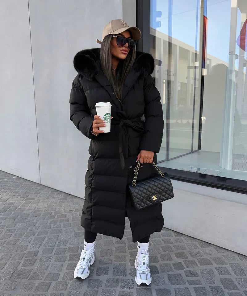 Lana Dames Lange Winterjas | Luxe Gewatteerd, Comfortabel 4