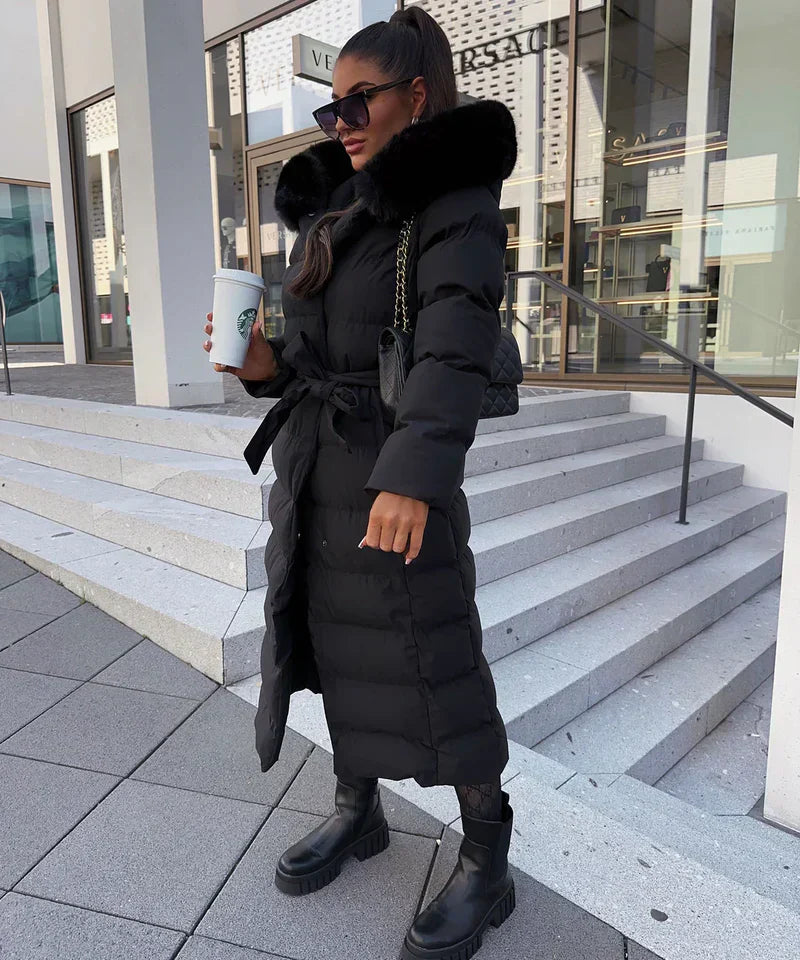 Lana Dames Lange Winterjas | Luxe Gewatteerd, Comfortabel 8