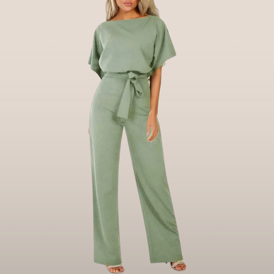 Laravie | Jumpsuit met Ceintuur en Wijde Pijpen 1