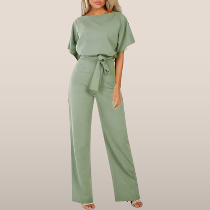 Laravie | Jumpsuit met Ceintuur en Wijde Pijpen 1