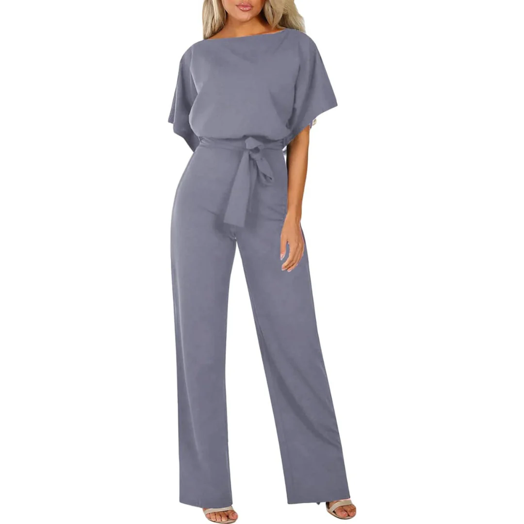Laravie | Jumpsuit met Ceintuur en Wijde Pijpen 2