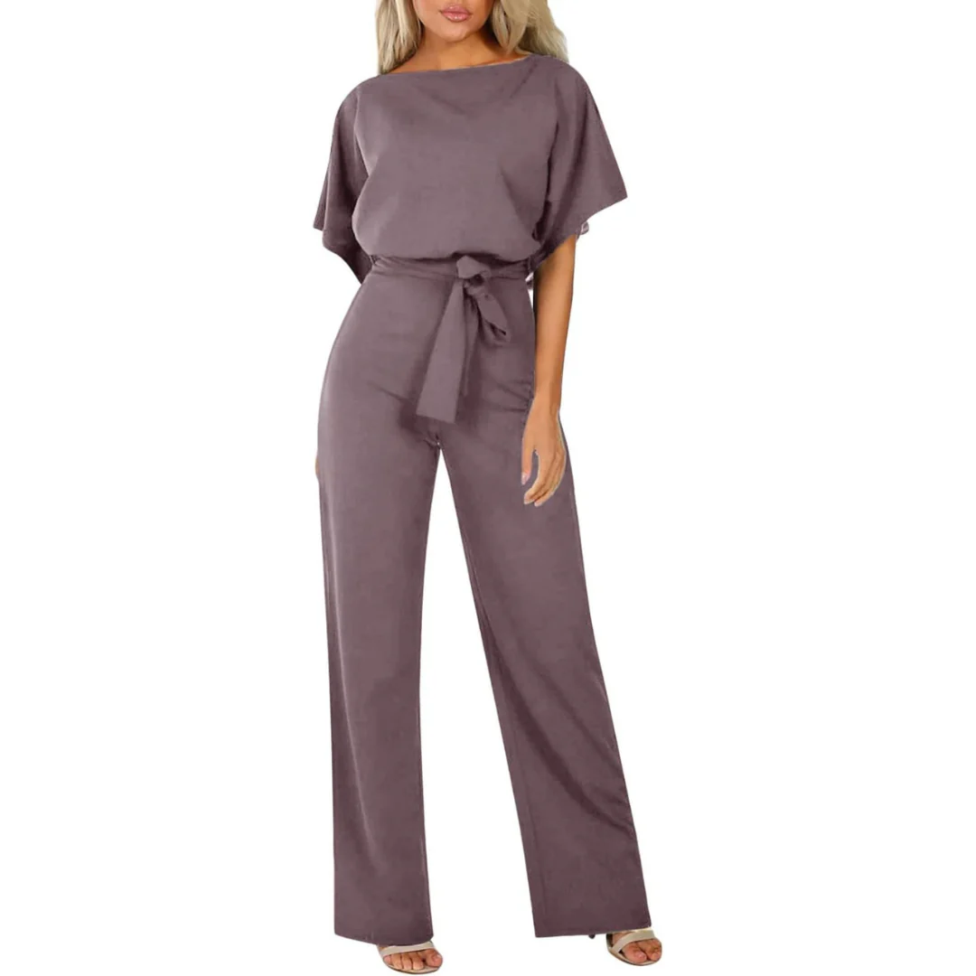 Laravie | Jumpsuit met Ceintuur en Wijde Pijpen 3
