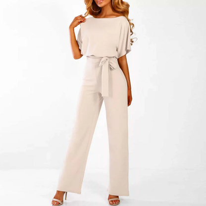 Laravie | Jumpsuit met Ceintuur en Wijde Pijpen 4