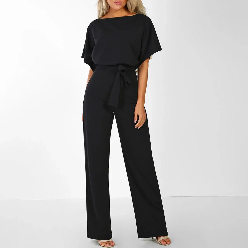 Laravie | Jumpsuit met Ceintuur en Wijde Pijpen 6