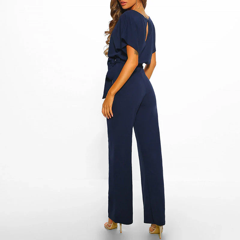 Laravie | Jumpsuit met Ceintuur en Wijde Pijpen 8