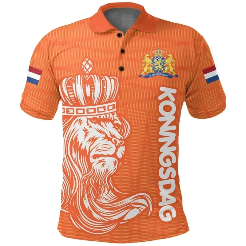 Lars Heren T-shirt | 3D Geprint, Casual Katoen 1