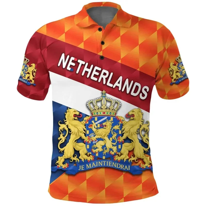 Lars Heren T-shirt | 3D Geprint, Casual Katoen 4