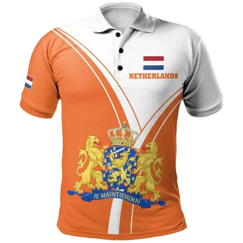 Lars Heren T-shirt | 3D Geprint, Casual Katoen 8