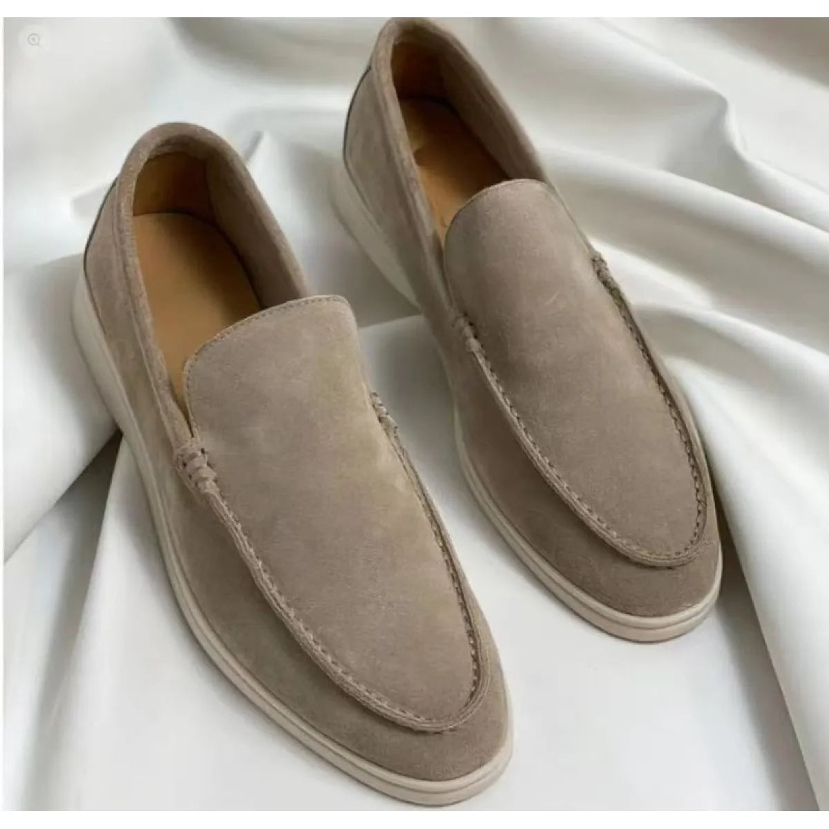 Lazaro | Suède loafers met leren binnenzool 0