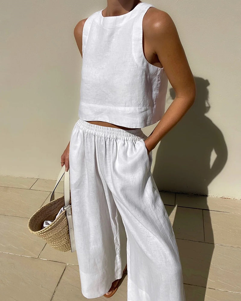 Léna | Mouwloze Zomerset met Top en Shorts 0