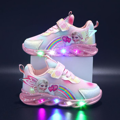 Lila Sneakers voor Meisjes | Lichtgevend LED-Effect, Comfortabel 0