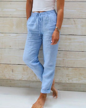 Lina Dames Broek | Hoge Taille, Losse Pasvorm 4