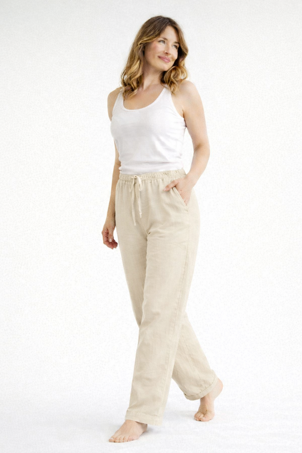 Lina Dames Broek | Hoge Taille, Losse Pasvorm 5
