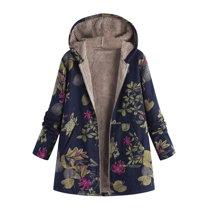 Lina Dames Vintage Jas | Warme Stof, Elegante Stijl