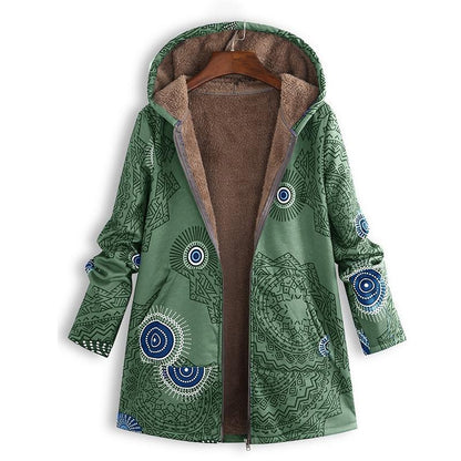 Lina Dames Vintage Jas | Warme Stof, Elegante Stijl
