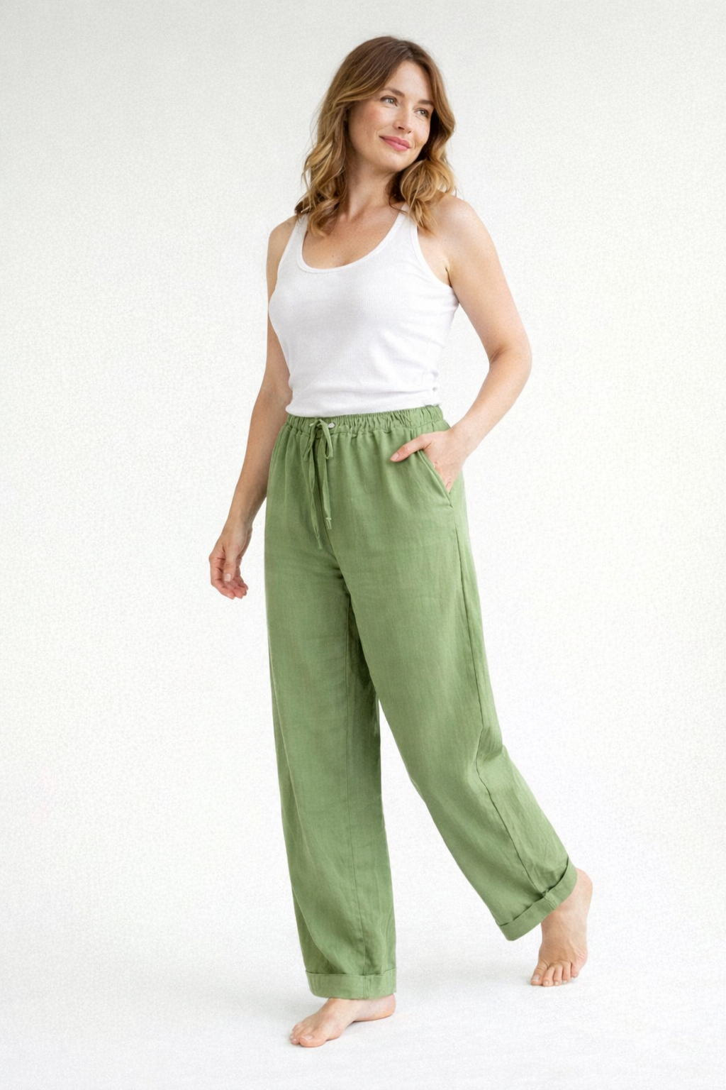 Lina Damesbroek Hoge Taille | Losse Pasvorm, Met Elastische Band 2