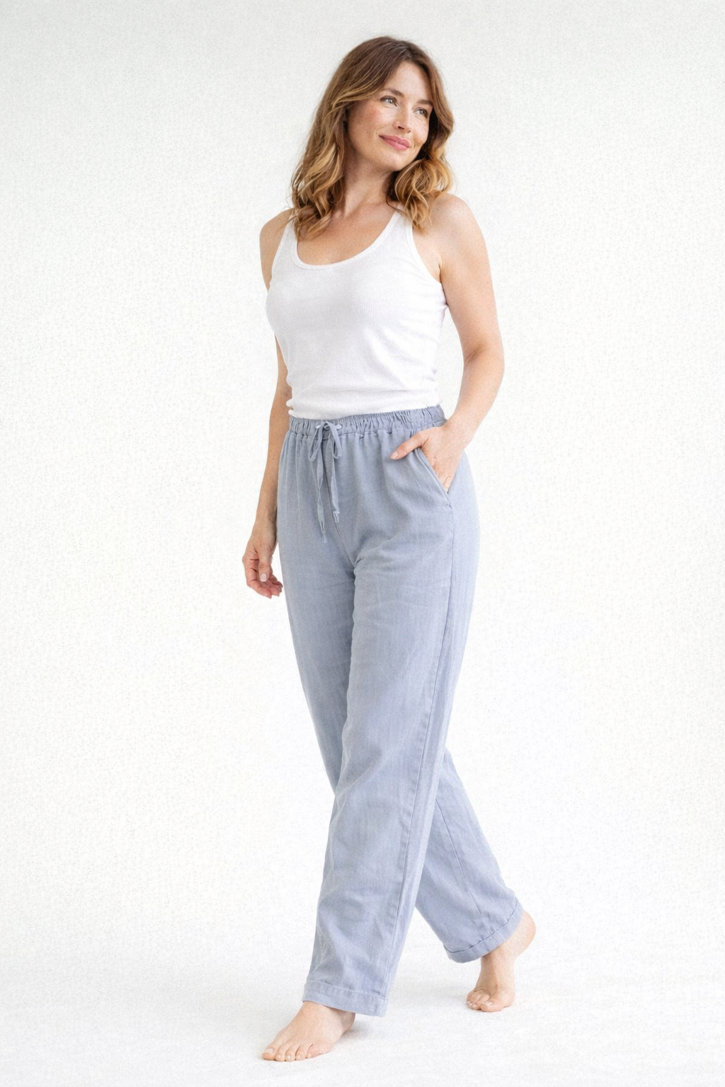 Lina Damesbroek Hoge Taille | Losse Pasvorm, Met Elastische Band 3