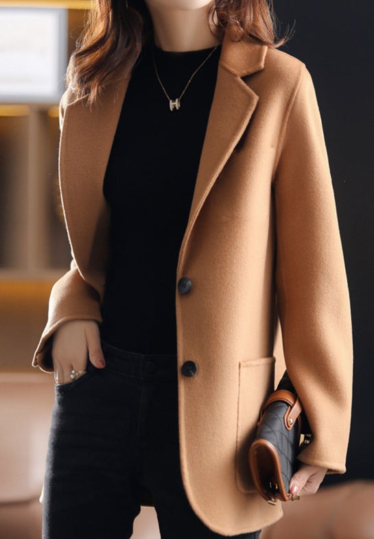 Linde Dames Blazer | Comfortabele Pasvorm, Bruin
