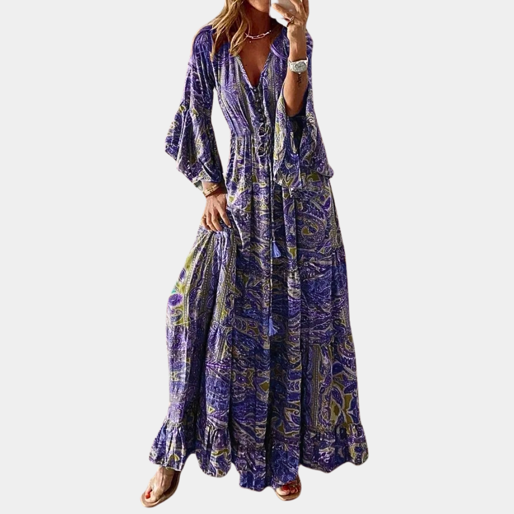 Liora Belle | Boho Lange Jurk voor Vrouwen 4