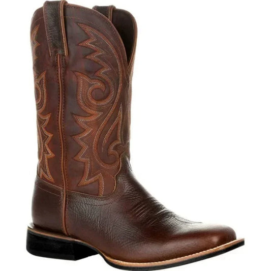 Loren Heren Cowboylaarzen | Duurzaam PU-leer, Stoer en Comfortabel 0