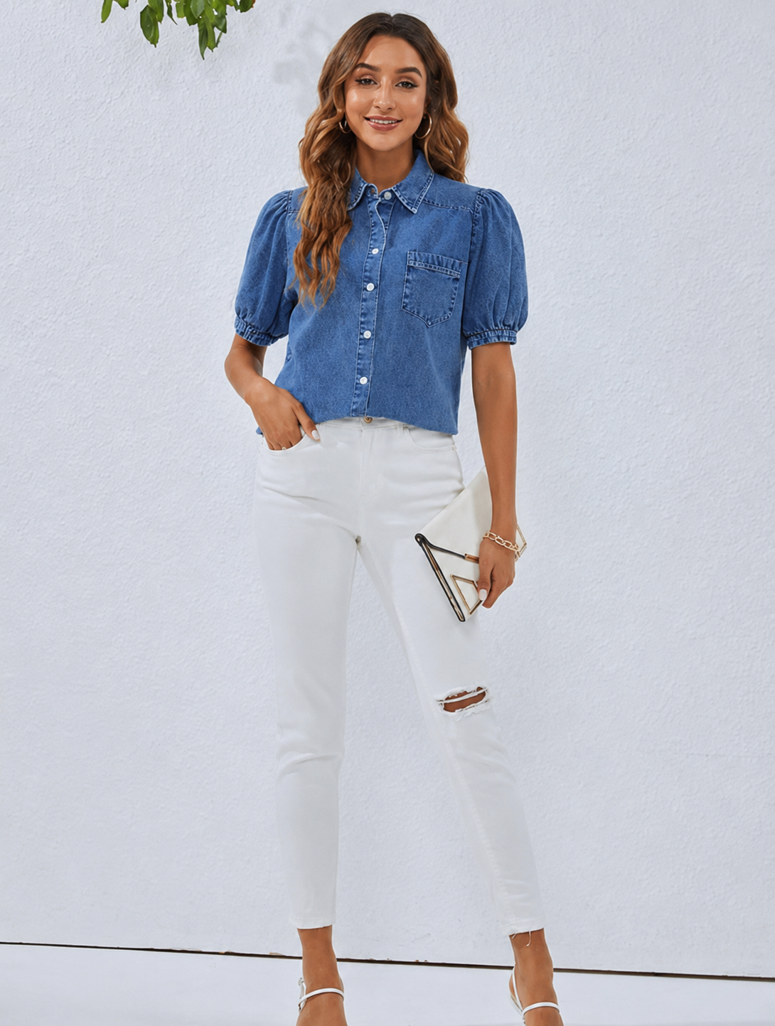 MIRAE | Tijdloos Denim Overhemd voor Dames 1