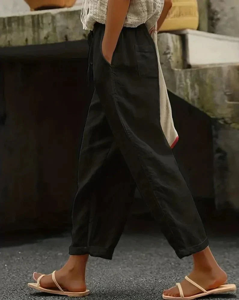 MIRENA | Luchtige Stof Broek voor Dagelijks Comfort 3