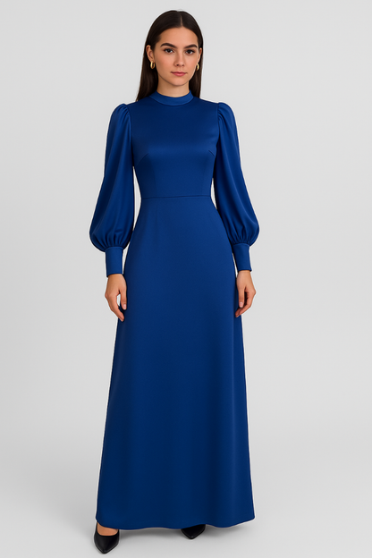 Maëlle | Geplisseerde Maxi Jurk met Elegante Flair 0
