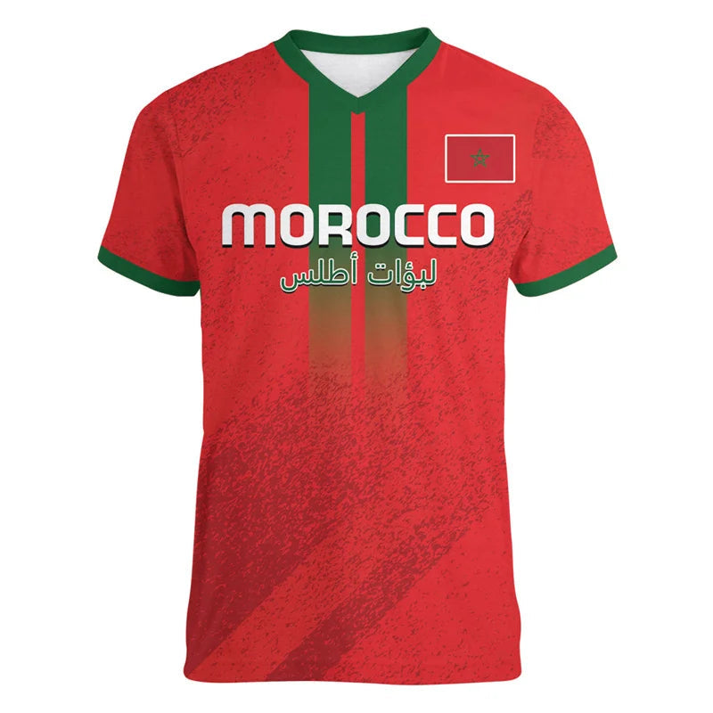 Maro Voetbal Shirt voor Mannen | 3D Gedrukt, Korte Mouwen, 100% Katoen 1