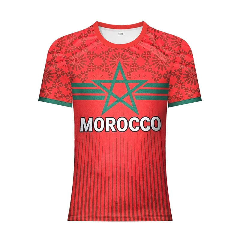 Maro Voetbalshirt voor Mannen | Zachte Polyester, Casual 3D Print 0