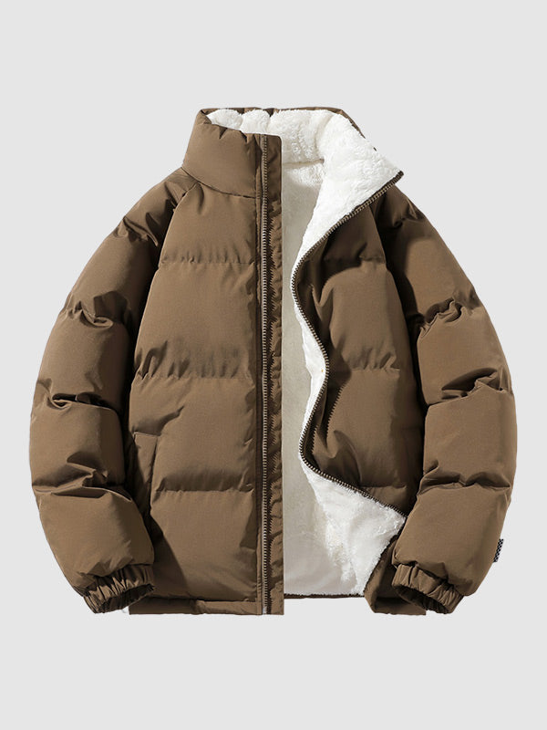 Maxi Puffer Jas Heren | Fleece Binnenkant, Lichtgewicht, Moderne Pasvorm