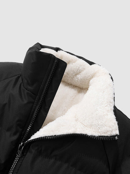Maxi Puffer Jas Heren | Fleece Binnenkant, Lichtgewicht, Moderne Pasvorm