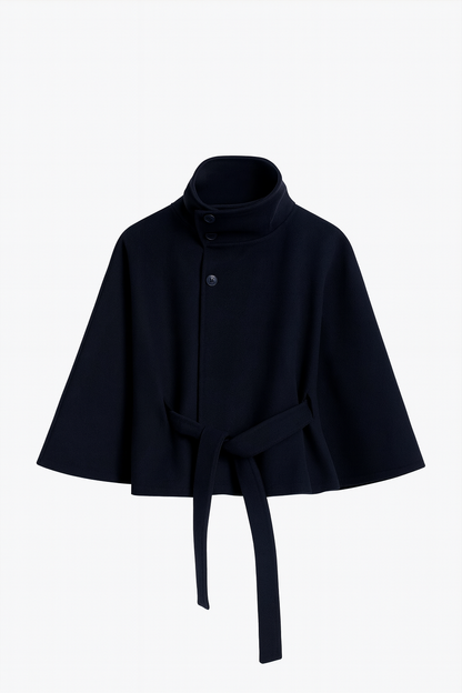 Maya Dames Cape Jacket | Luxe Wolmix, Elegant Ontwerp 6