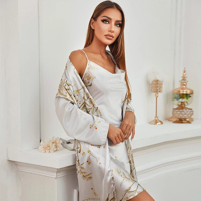 Meloura | Luxe Nachtjapon & Badjas Set 6