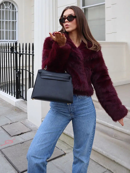 Mia Dames Jas | Diep Burgundy