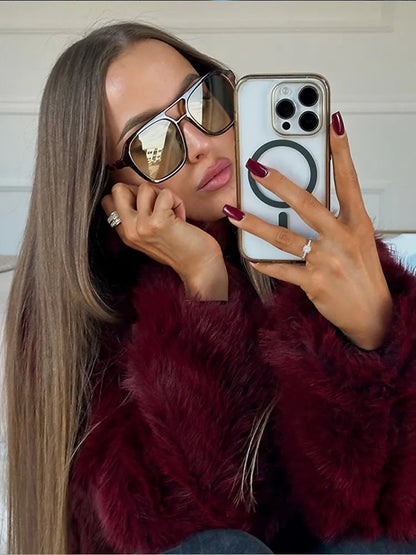 Mia Dames Jas | Diep Burgundy