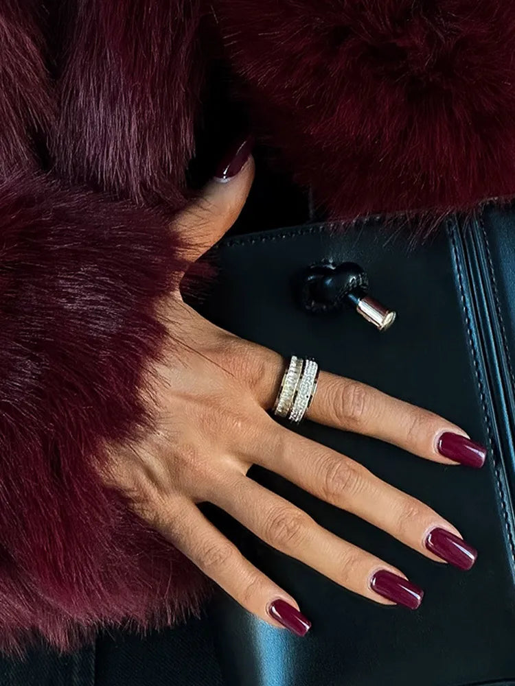 Mia Dames Jas | Diep Burgundy