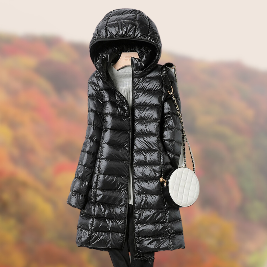 Mila Dames Donsjack | Ultralicht Nylon met Capuchon 1