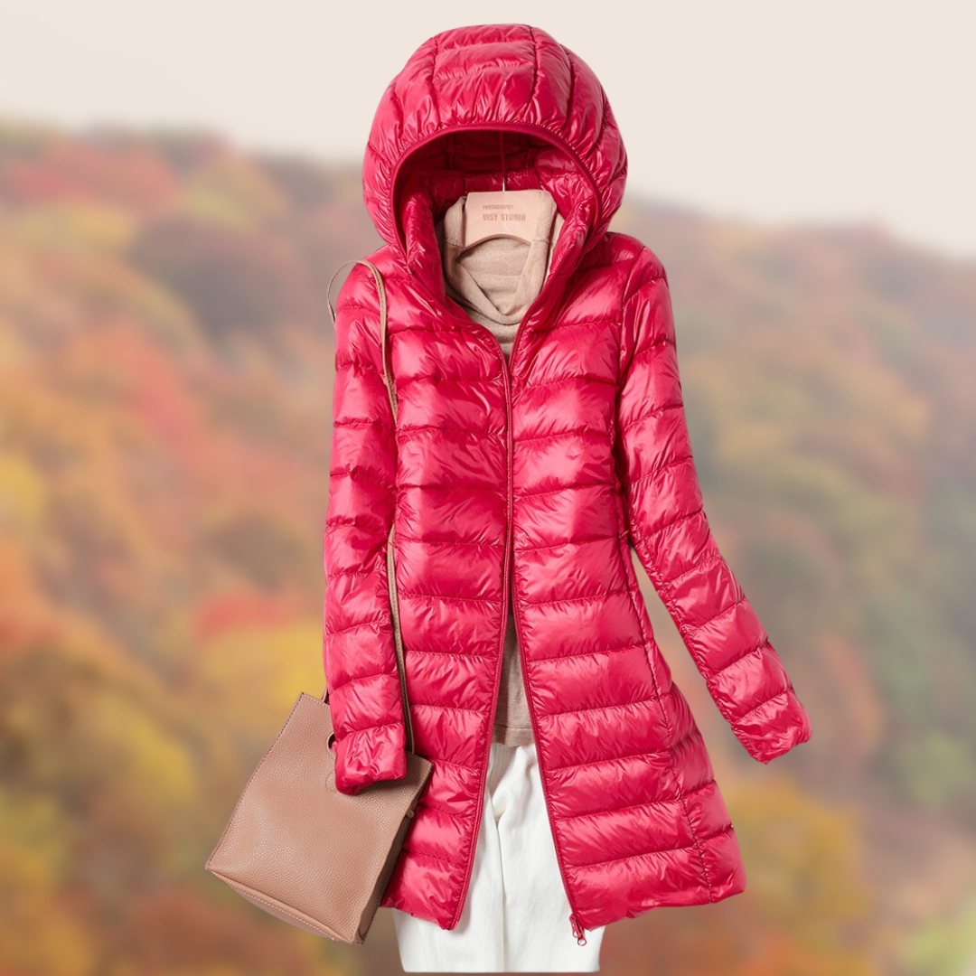 Mila Dames Donsjack | Ultralicht Nylon met Capuchon 4