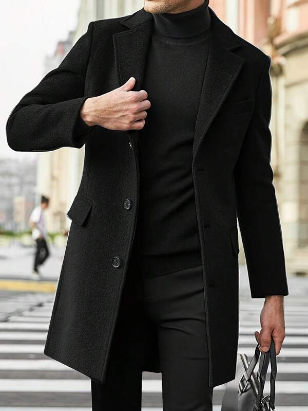 Milan Heren Trenchcoat | Bruin, Ontspannen Pasvorm voor Herfst en Winter